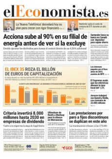 EL IBEX 35 ROZA EL BILLÓN DE EUROS DE CAPITALIZACIÓN