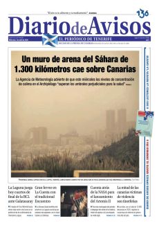 UN MURO DE ARENA DEL SÁHARA DE 1.300 KILÓMETROS CAE SOBRE CANARIAS