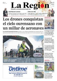 LOS DRONES CONQUISTAN EL CIELO OURENSANO CON UN MILLAR DE AERONAVES